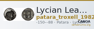 Lycian League Patara Troxell 1982 2.19 — CANOA