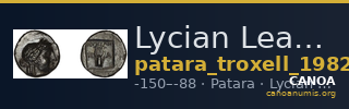 Lycian League Patara Troxell 1982 2.19 — CANOA