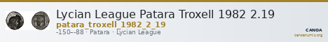 Lycian League Patara Troxell 1982 2.19 — CANOA