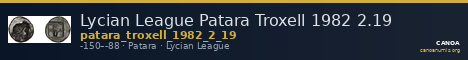 Lycian League Patara Troxell 1982 2.19 — CANOA