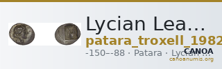 Lycian League Patara Troxell 1982 2.20 — CANOA