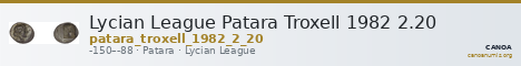 Lycian League Patara Troxell 1982 2.20 — CANOA