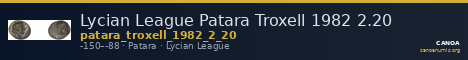 Lycian League Patara Troxell 1982 2.20 — CANOA