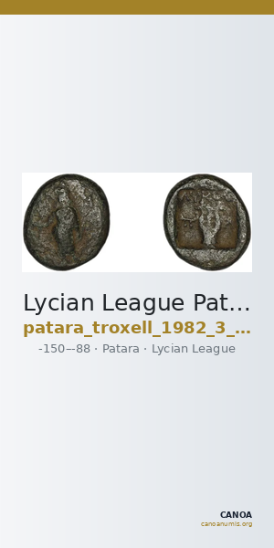 Lycian League Patara Troxell 1982 3.68 — CANOA
