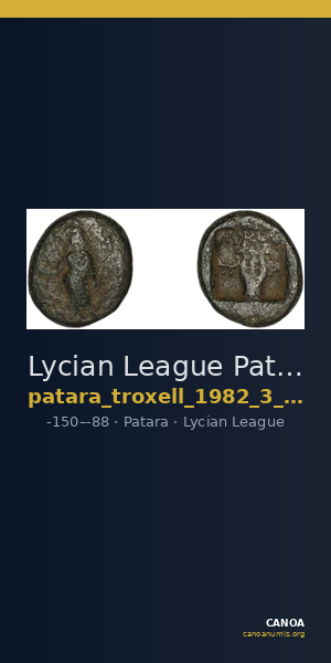 Lycian League Patara Troxell 1982 3.68 — CANOA