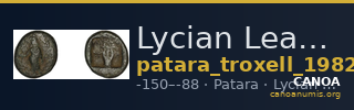 Lycian League Patara Troxell 1982 3.68 — CANOA