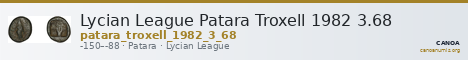 Lycian League Patara Troxell 1982 3.68 — CANOA