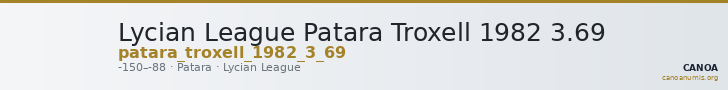 Lycian League Patara Troxell 1982 3.69 — CANOA