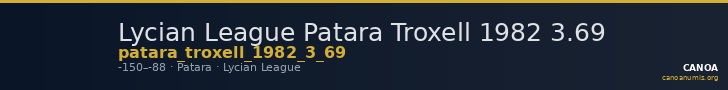 Lycian League Patara Troxell 1982 3.69 — CANOA