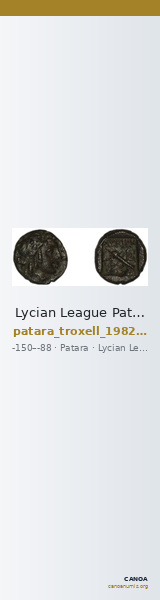 Lycian League Patara Troxell 1982 3.70 — CANOA