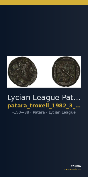 Lycian League Patara Troxell 1982 3.70 — CANOA