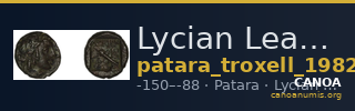 Lycian League Patara Troxell 1982 3.70 — CANOA