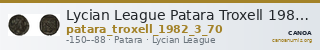 Lycian League Patara Troxell 1982 3.70 — CANOA