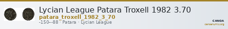 Lycian League Patara Troxell 1982 3.70 — CANOA