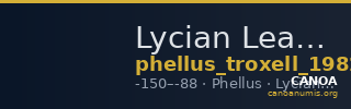 Lycian League Phellus Troxell 1982 3.71 — CANOA