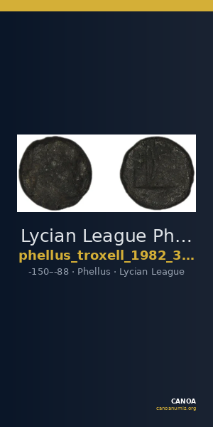 Lycian League Phellus Troxell 1982 3.72 — CANOA