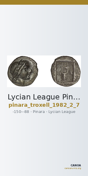 Lycian League Pinara Troxell 1982 2.7 — CANOA