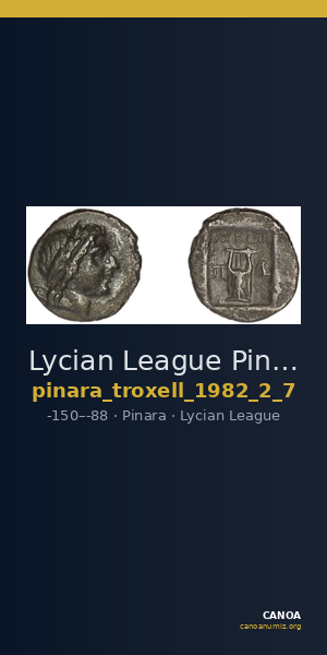 Lycian League Pinara Troxell 1982 2.7 — CANOA