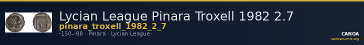 Lycian League Pinara Troxell 1982 2.7 — CANOA