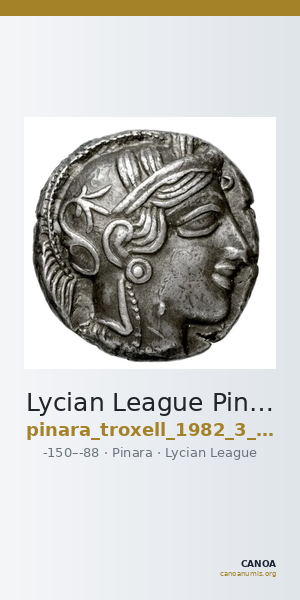 Lycian League Pinara Troxell 1982 3.61 — CANOA
