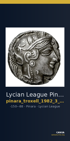 Lycian League Pinara Troxell 1982 3.61 — CANOA