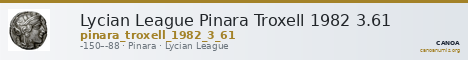 Lycian League Pinara Troxell 1982 3.61 — CANOA