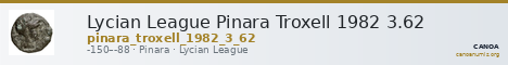Lycian League Pinara Troxell 1982 3.62 — CANOA