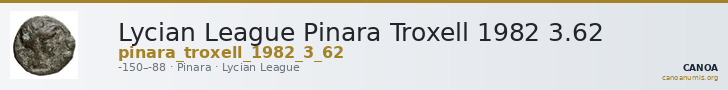 Lycian League Pinara Troxell 1982 3.62 — CANOA