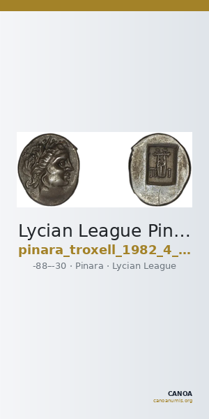Lycian League Pinara Troxell 1982 4.96 — CANOA