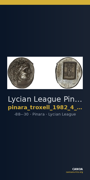 Lycian League Pinara Troxell 1982 4.96 — CANOA