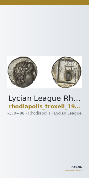 Lycian League Rhodiapolis Troxell 1982 2.40 — CANOA