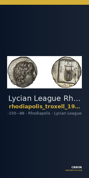 Lycian League Rhodiapolis Troxell 1982 2.40 — CANOA