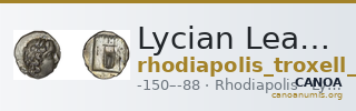 Lycian League Rhodiapolis Troxell 1982 2.40 — CANOA