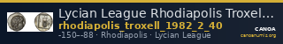 Lycian League Rhodiapolis Troxell 1982 2.40 — CANOA