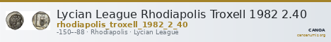 Lycian League Rhodiapolis Troxell 1982 2.40 — CANOA