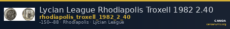 Lycian League Rhodiapolis Troxell 1982 2.40 — CANOA