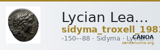 Lycian League Sidyma Troxell 1982 2.6 — CANOA