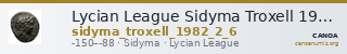 Lycian League Sidyma Troxell 1982 2.6 — CANOA