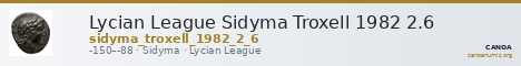 Lycian League Sidyma Troxell 1982 2.6 — CANOA