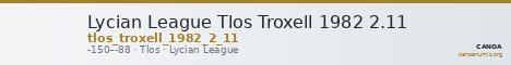 Lycian League Tlos Troxell 1982 2.11 — CANOA