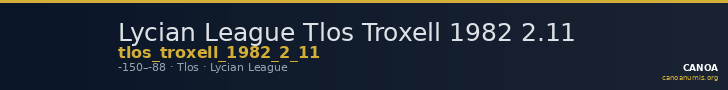 Lycian League Tlos Troxell 1982 2.11 — CANOA