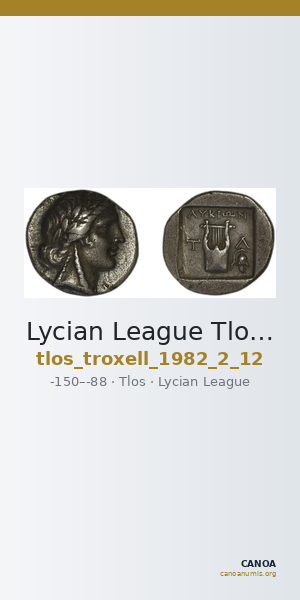 Lycian League Tlos Troxell 1982 2.12 — CANOA