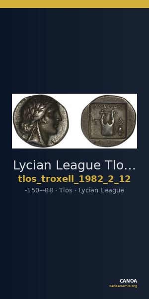 Lycian League Tlos Troxell 1982 2.12 — CANOA