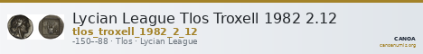 Lycian League Tlos Troxell 1982 2.12 — CANOA
