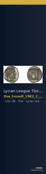 Lycian League Tlos Troxell 1982 2.13 — CANOA