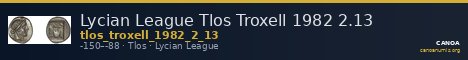 Lycian League Tlos Troxell 1982 2.13 — CANOA