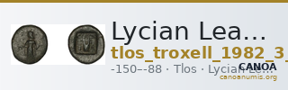 Lycian League Tlos Troxell 1982 3.65 — CANOA