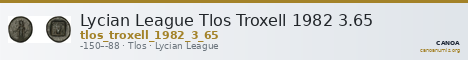 Lycian League Tlos Troxell 1982 3.65 — CANOA