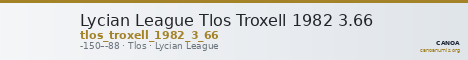 Lycian League Tlos Troxell 1982 3.66 — CANOA