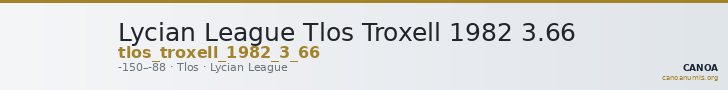 Lycian League Tlos Troxell 1982 3.66 — CANOA